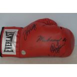 Everlast boxing glove, signed by Muhammad Ali, Mik