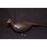 Dutch silver pheasant with removable head sugar (?