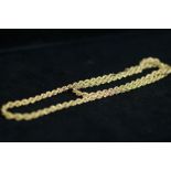 9ct gold rope chain 10.6 grams