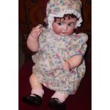 Early 20th Century Porcelain Head German Doll 58cm