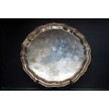 Silver tray, Birmingham 1972 maker Charles S Green