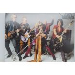 Aerosmith signed picture with coa stamp from vsaut