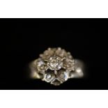 18ct white gold diamond ring