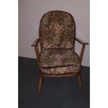 Blond Ercol stick back cottage chair