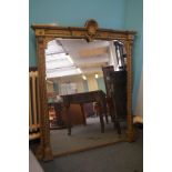 Very large and heavy early Victorian over mantle m