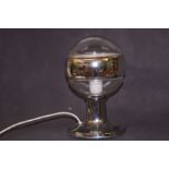A mid century retro glass and chrome table lamp 31
