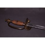 Early 20th century sword with engraved blade