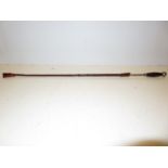 Sword stick in the form of a horse whip