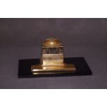 Victorian desk inkwell on marble base