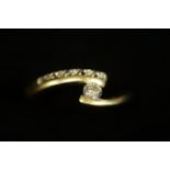 14ct gold and diamond ring