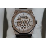 Gents Edison skeleton automatic wristwatch as new