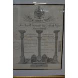 Masonic certificate