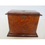 Oak early 20th century stationary box- height 25cm