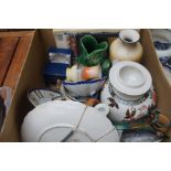 Box of glass & ceramics