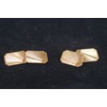 Pair of 9ct Gold cufflinks weight 6.1 g
