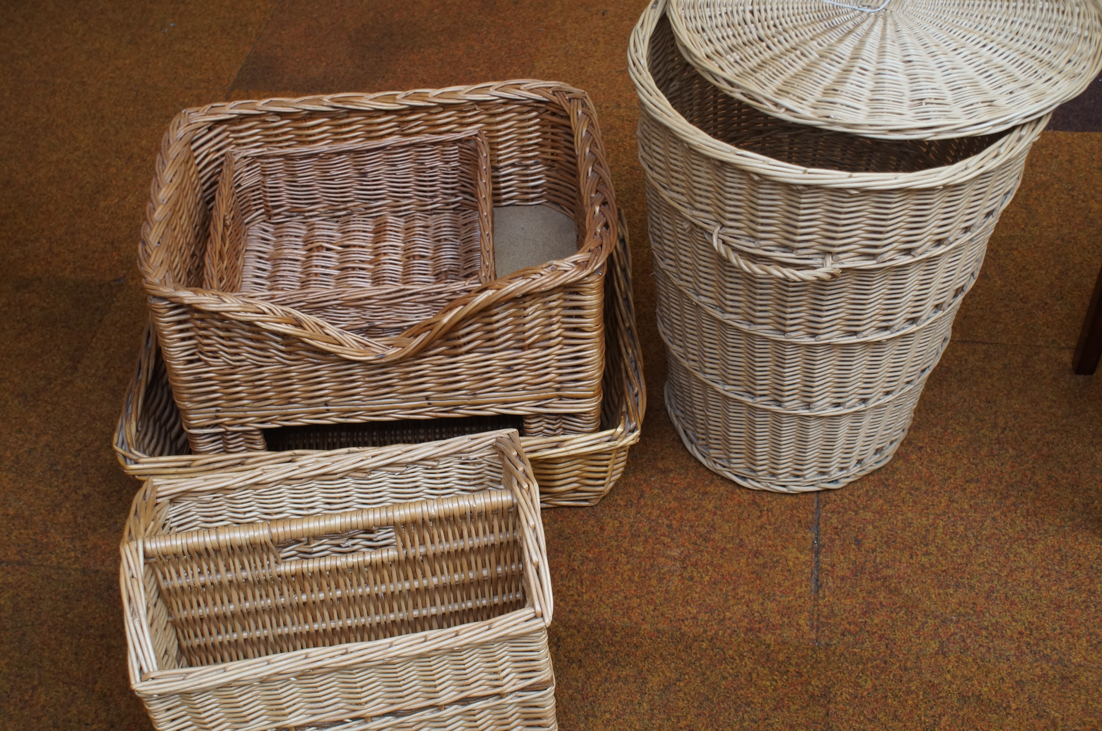Collection of hand crafted baskets