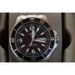 Gents Fossil fb-oz day/date divers wristwatch X la