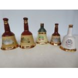 Collection of wade decanters 1A/F