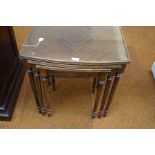 Nest of glass top tables