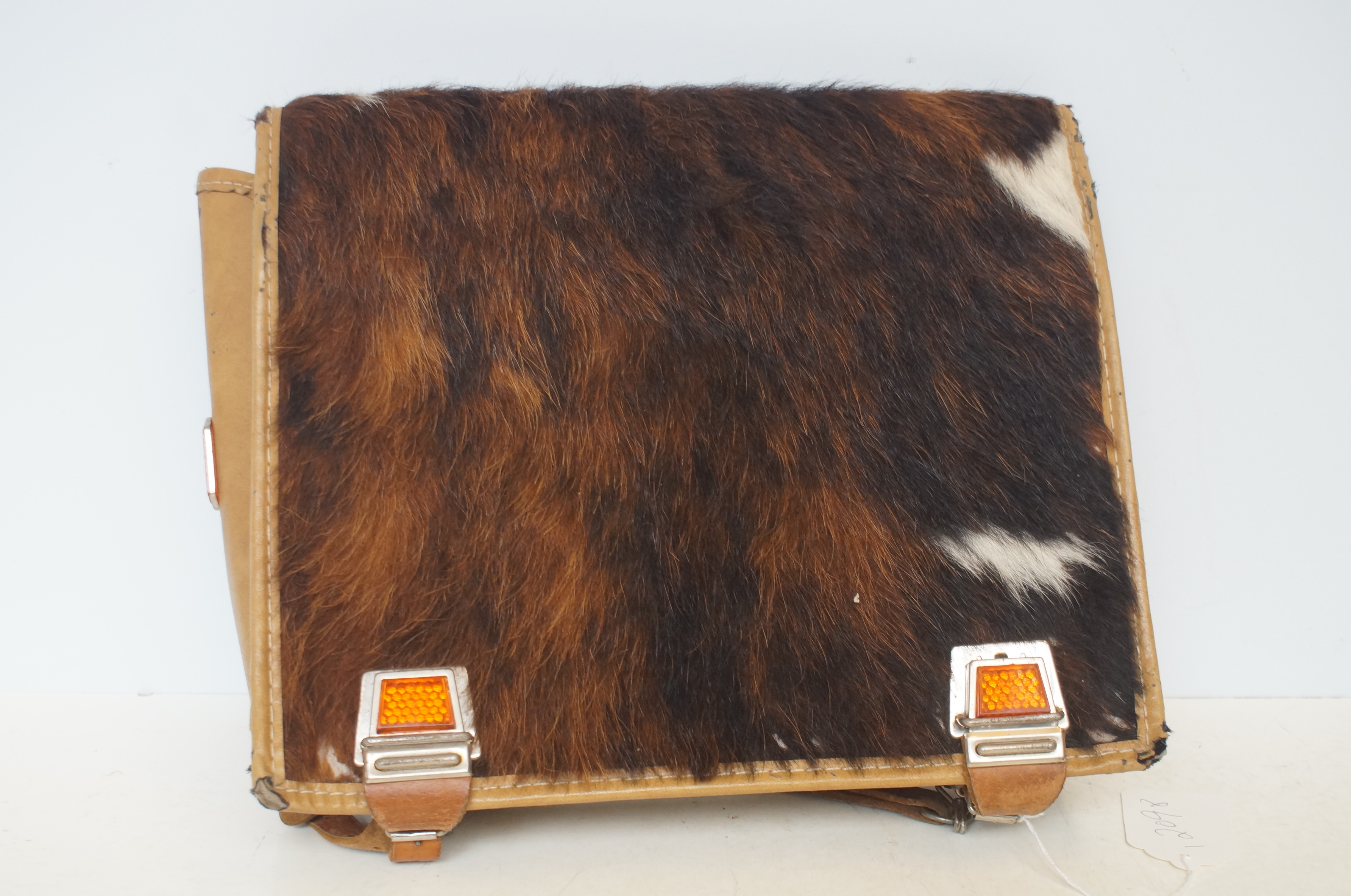 Leather & fur back pack