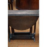 Very small drop leaf table