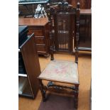 Victorian high back chair