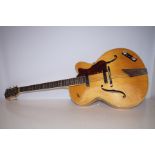 Mid 20 Century Hofner Semi Acoustic Guitar with Mo
