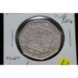 1992-93 single market 50p coin