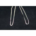 2x Silver necklaces