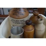 Stoneware bottles to include a Bolton 1941