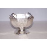 Silver presentation trophy Height 9 cm