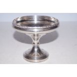 Silver dish on stand Height 9 cm