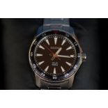 Gents Seiko solar 100m divers wristwatch day/date