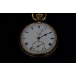 Limit gold plated pocket watch with sub second dia