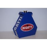 Blue Bugatti petrol can