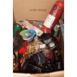 Box of candles & other accessories