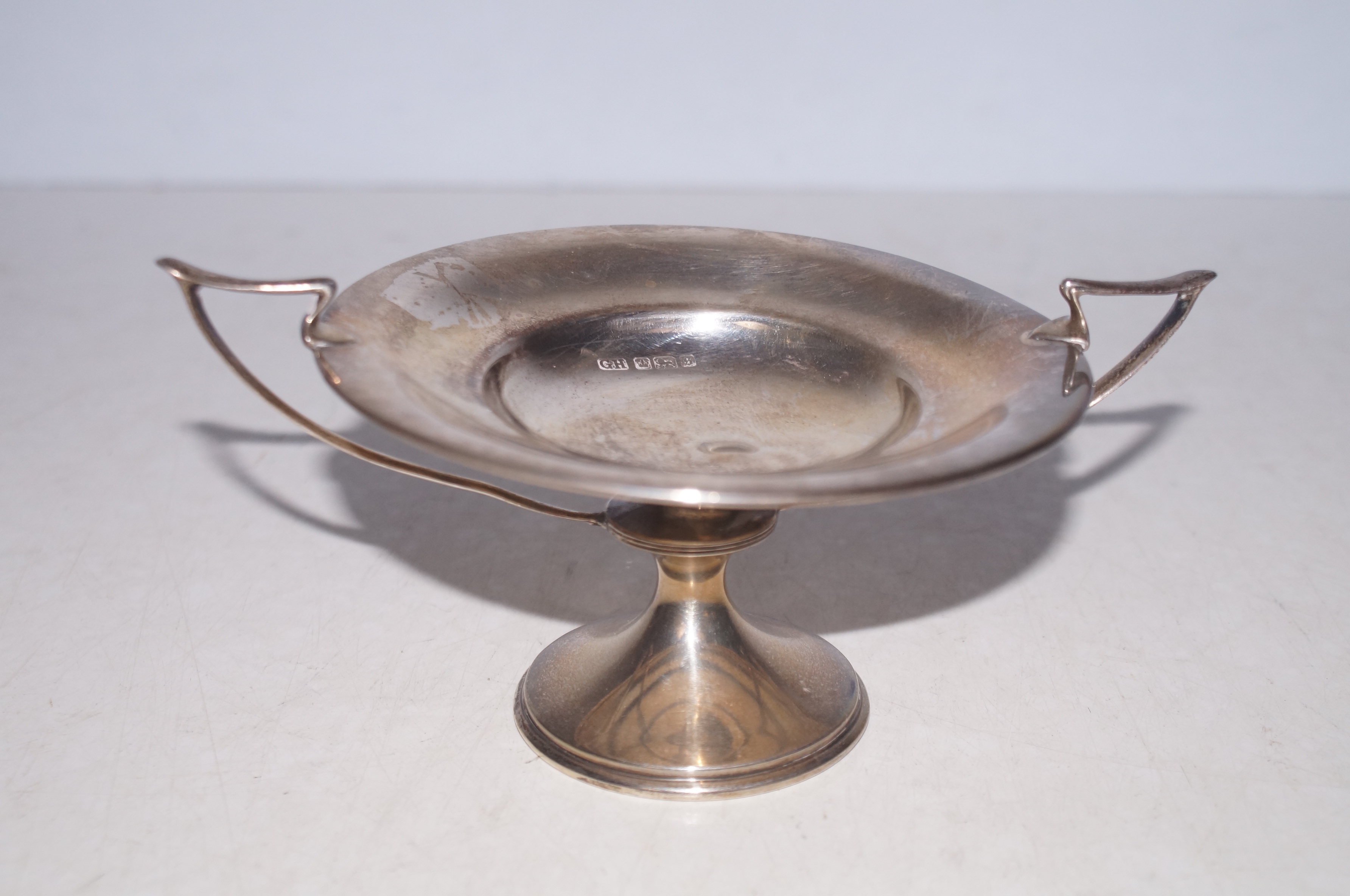 Silver footed pin tray, Harrison Brothers Sheffiel