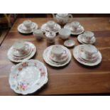 Royal crown derby posies pattern tea set , 33 piec