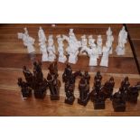 Ornate chess set