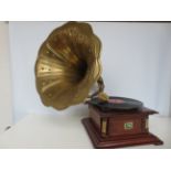Reproduction HMV gramophone