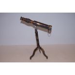 Brass telescope & stand W Ottway London