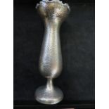 Silver vase with hammered decoration (Full Birming