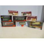 Collection of 8 precision die cast models, buses &