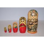 Russian doll with graduating pieces