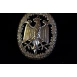 White metal German WWII badge