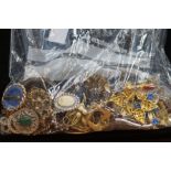 Bag of costume jewellery