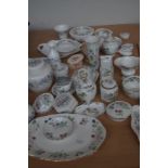 Collection of mainly Ainsley pottery