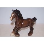 Beswick cantering shire with original label