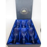 Set of 6 crystal glasses