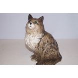 Beswick large grey swiss roll cat